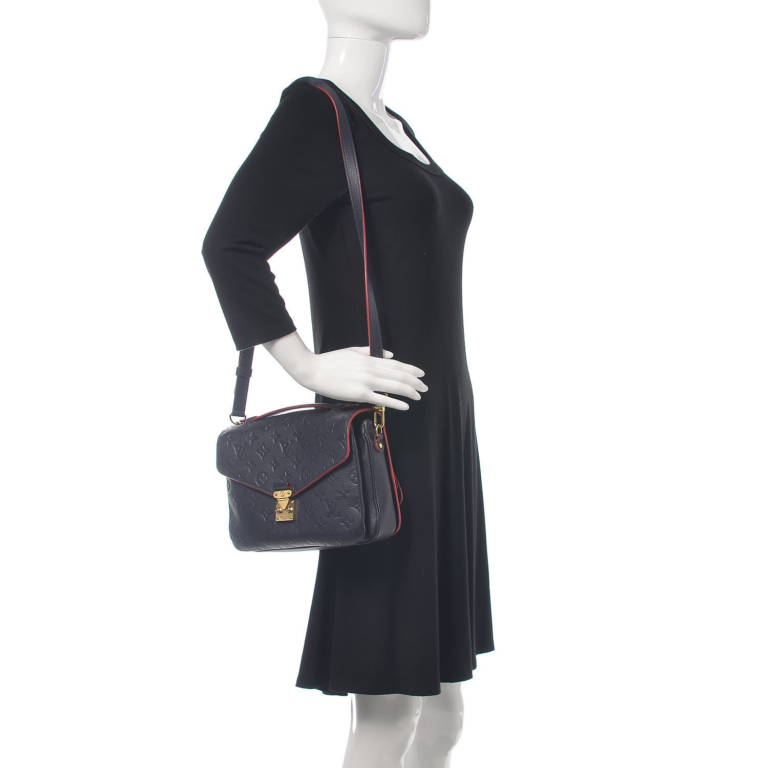 Louis Vuitton Empreinte Pochette Metis Marine Rouge 2 of 12