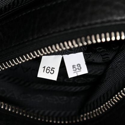 Prada Vitello Daino Side Pocket Hobo Black 7 of 12