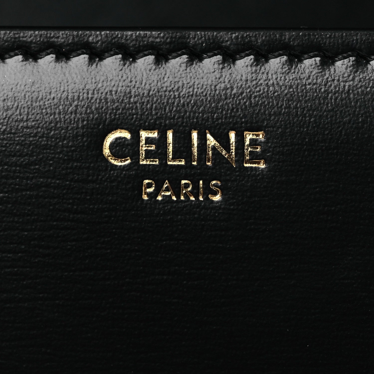 Celine Shiny Calfskin Medium Triomphe Black 8 of 14