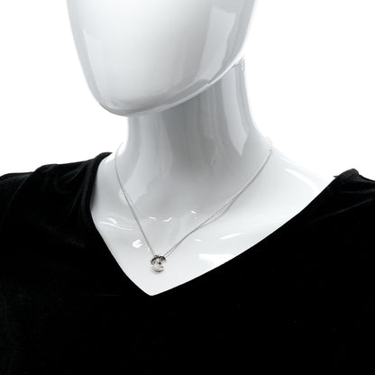 Chanel 18K White Gold Diamond Coco Crush C Necklace 2 of 6