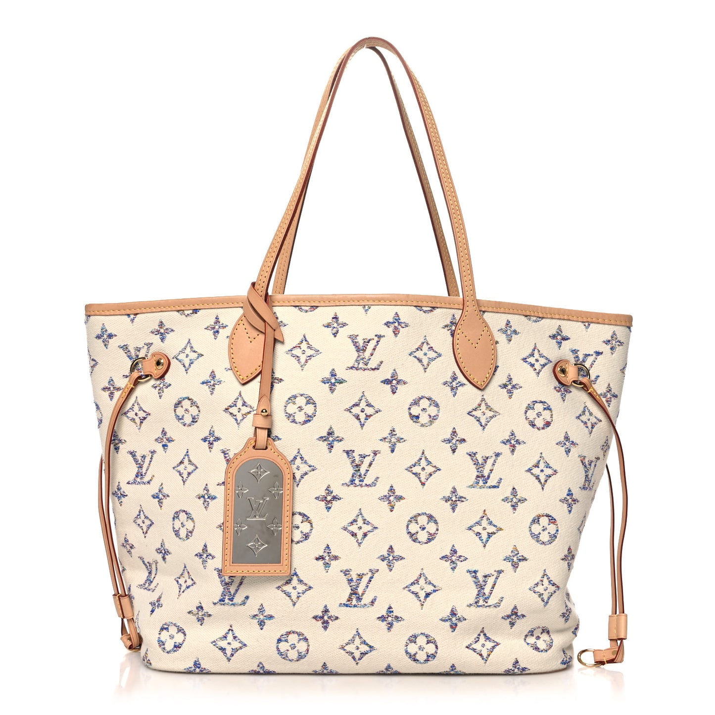 Monogram Jacquard Neverfull MM Multicolor Beige