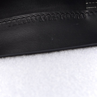 Fendi Vitello Century Glazed Fabric FF 1974 Baguette IPhone X Crossbody Black Mogano Panna 7 of 11