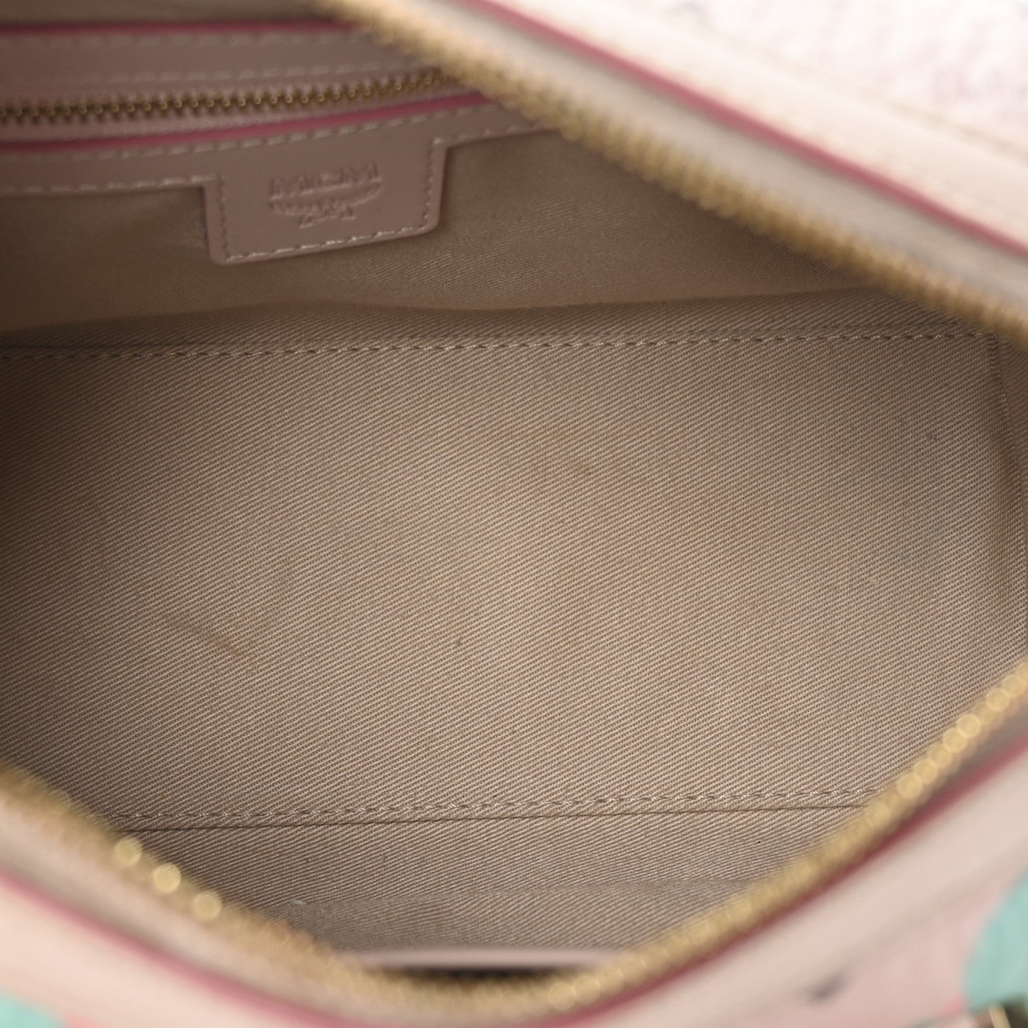 MCM Visetos Floral Leopard Essential Boston Bag Pink 5 of 9