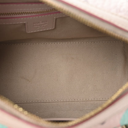 MCM Visetos Floral Leopard Essential Boston Bag Pink 5 of 9