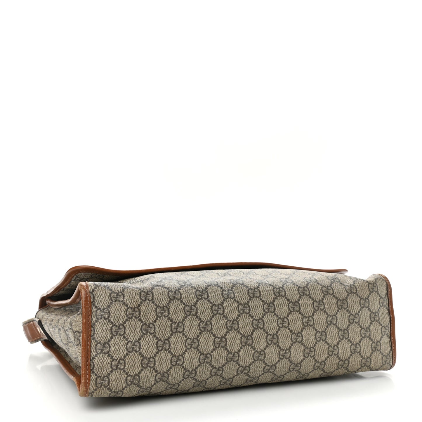 GG Monogram Flap Messenger Bag Beige Dark Brown