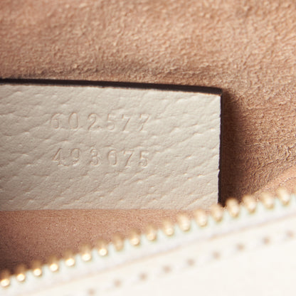 Gucci Textured Calfskin Ophidia Boston Bag Mystic White 8 of 8