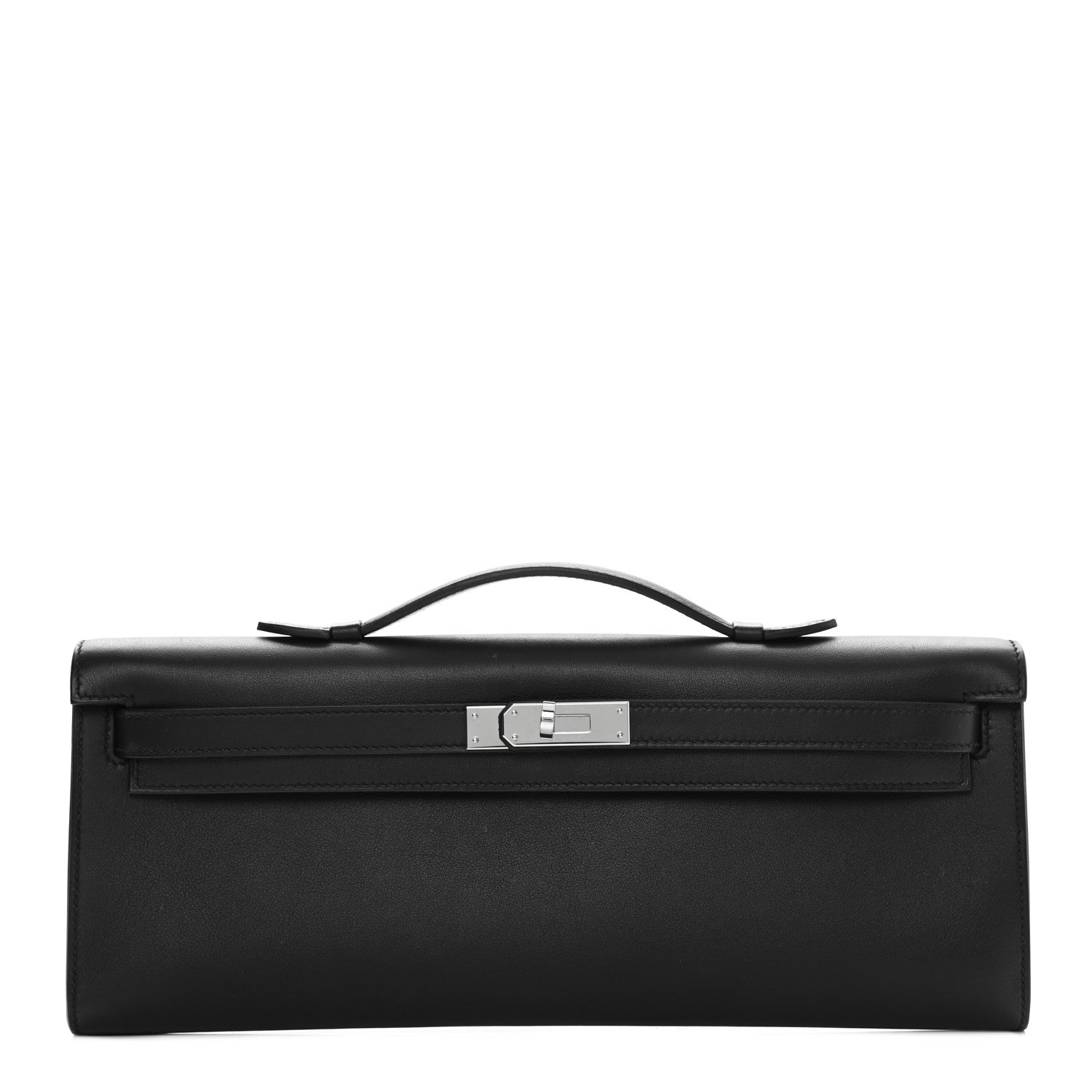Hermes Swift Kelly Cut Clutch Pochette Black 1 of 9
