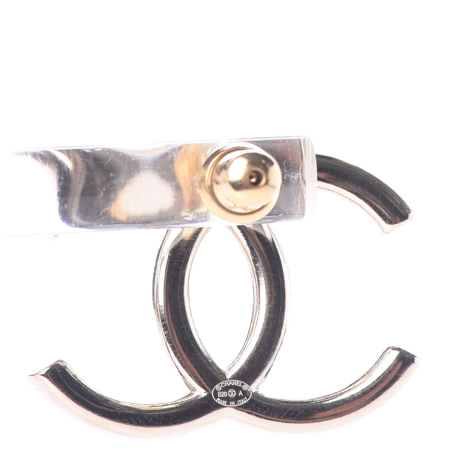 Baguette Crystal High Society CC Earrings Gold