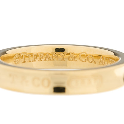 Tiffany 18K Yellow Gold Narrow 1837 Ring 58 8.5 6 of 7