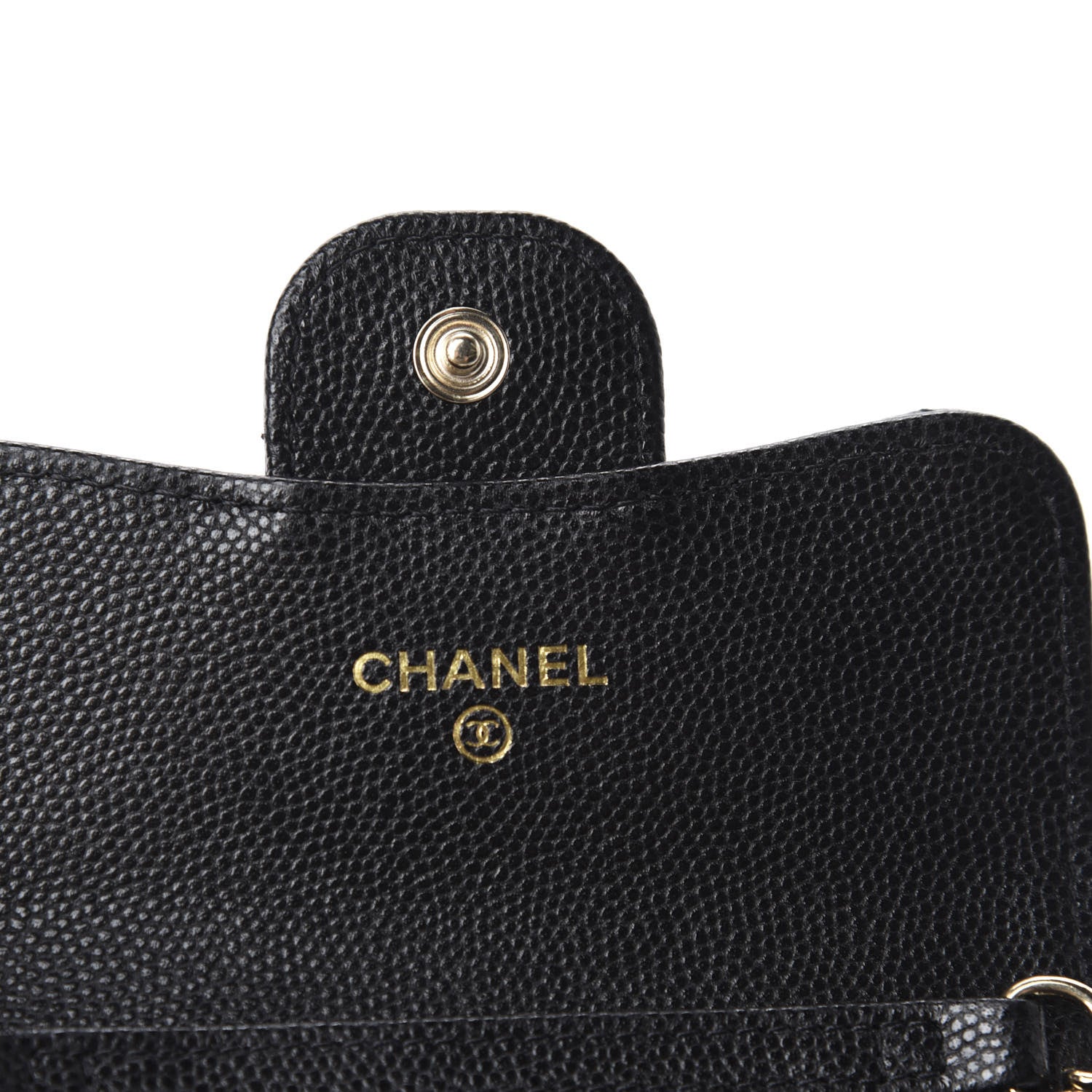 Chanel Caviar Quilted Flap Card Holder On Chain Black 8 of 12
