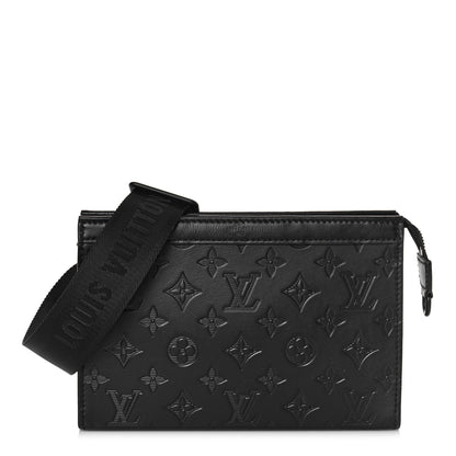 Louis Vuitton Calfskin Monogram Shadow Gaston Wearable Wallet 2 of 9