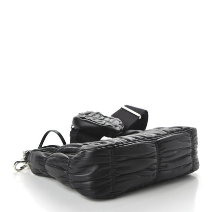 Prada Nappa Gaufre Re-Edition 2005 Shoulder Bag Black 4 of 9