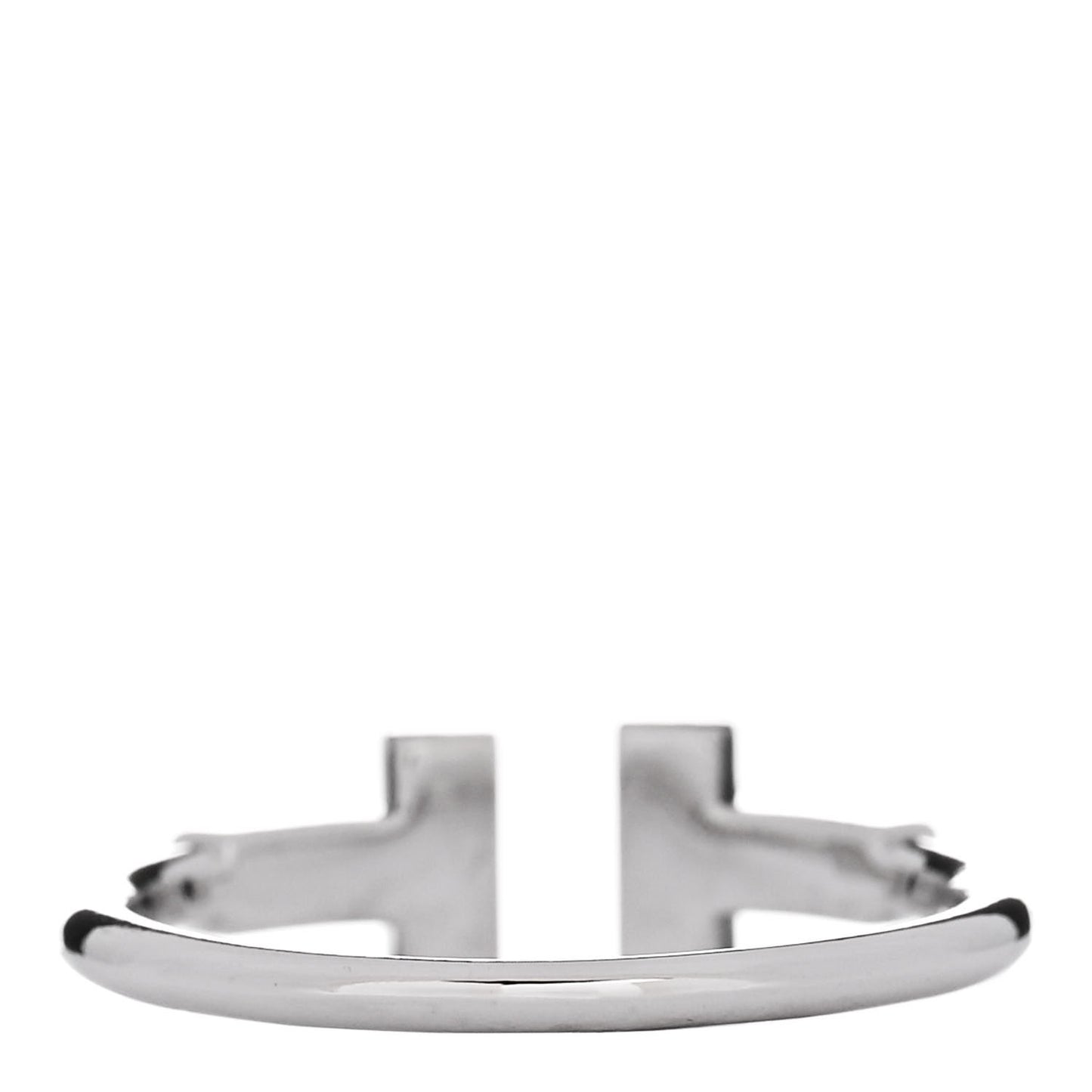 18K White Gold Diamond T Wire Ring 53 6.25
