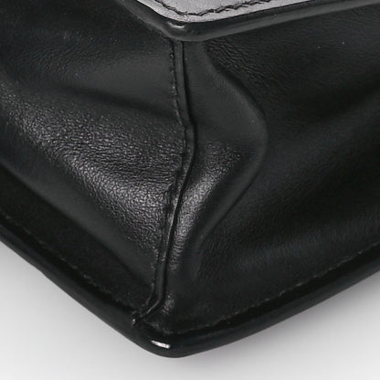 Prada City Calf Crystal Embellished Ribbon Bag Black Begonia 10 of 10
