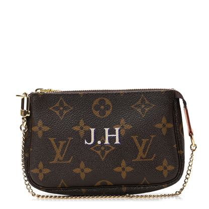Louis Vuitton Monogram My LV Heritage Mini Pochette Accessories White Violet 1 of 7