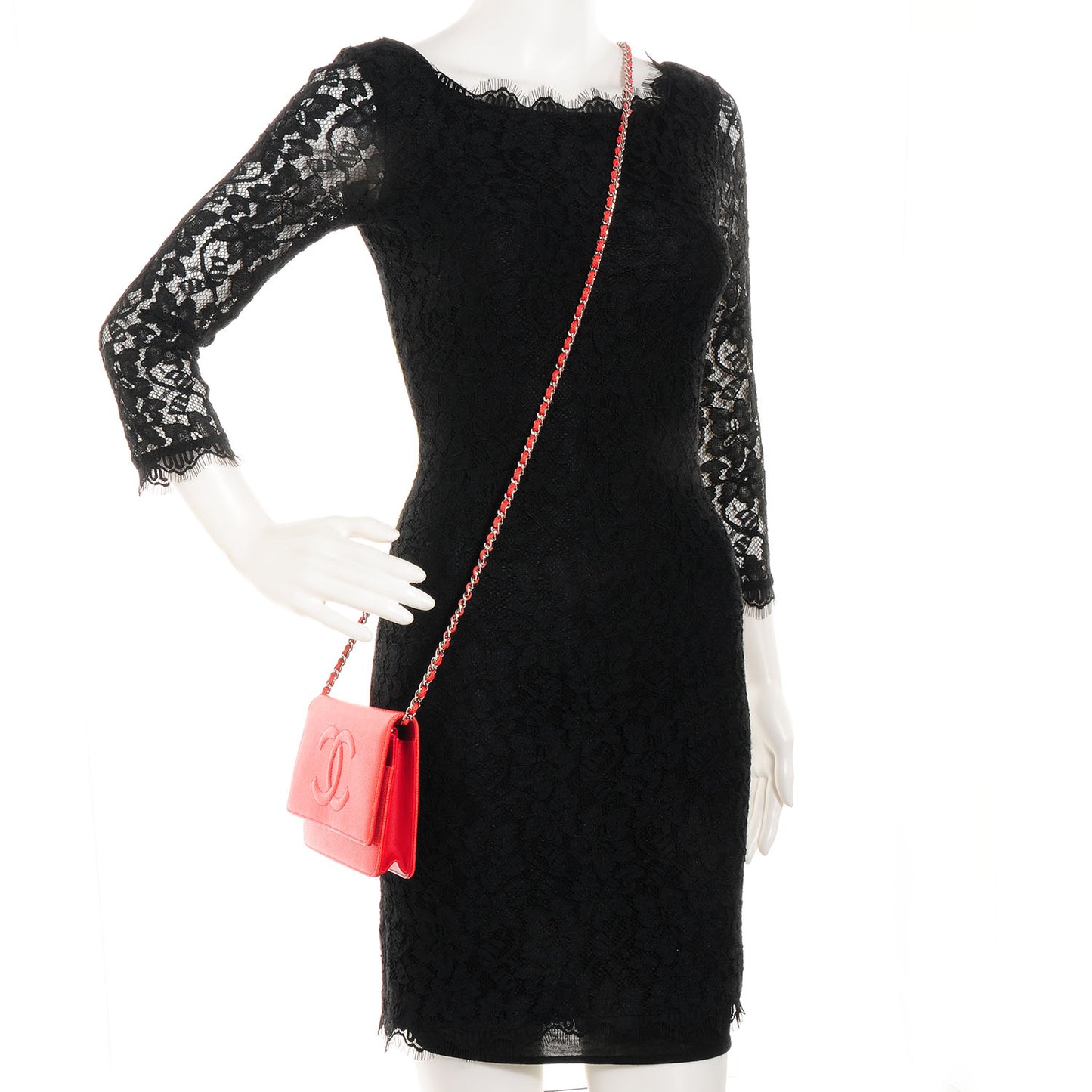 Caviar Timeless Wallet on Chain WOC Coral