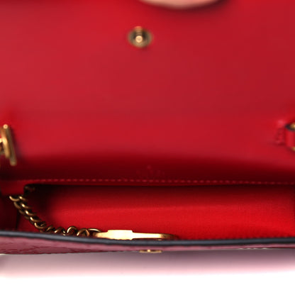 Gucci Guccissima Mini Cherry Chain Bag Hibiscus Red 5 of 9