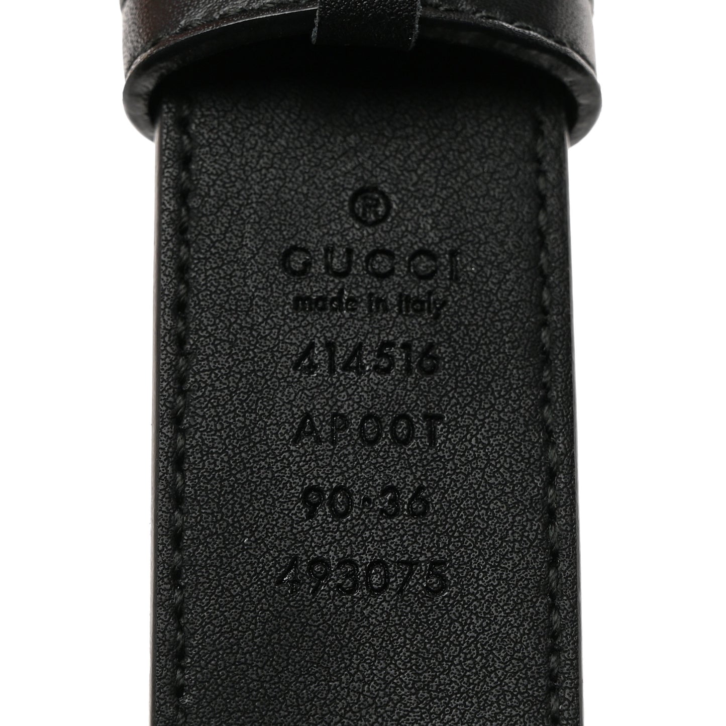 Calfskin Double G 30mm Belt 90 36 Black