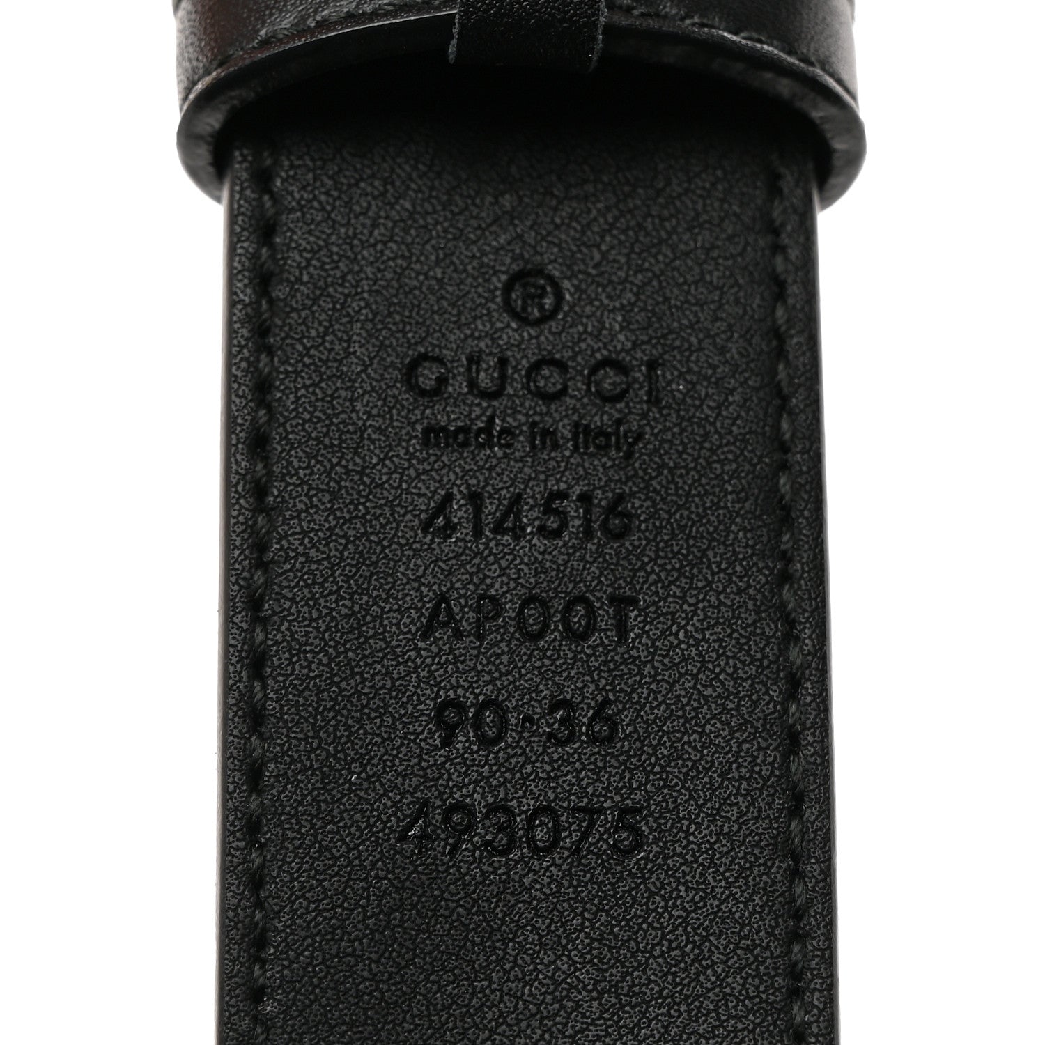Gucci Calfskin Double G 30mm Belt 90 36 Black 3 of 5