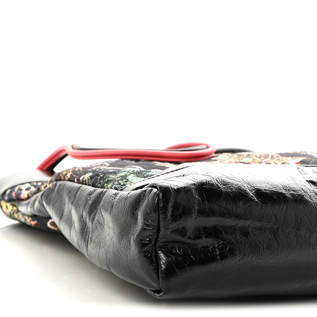 Chanel Patent Calfskin Canvas Printed Large 31 Shopping Bag Black 9 of 11