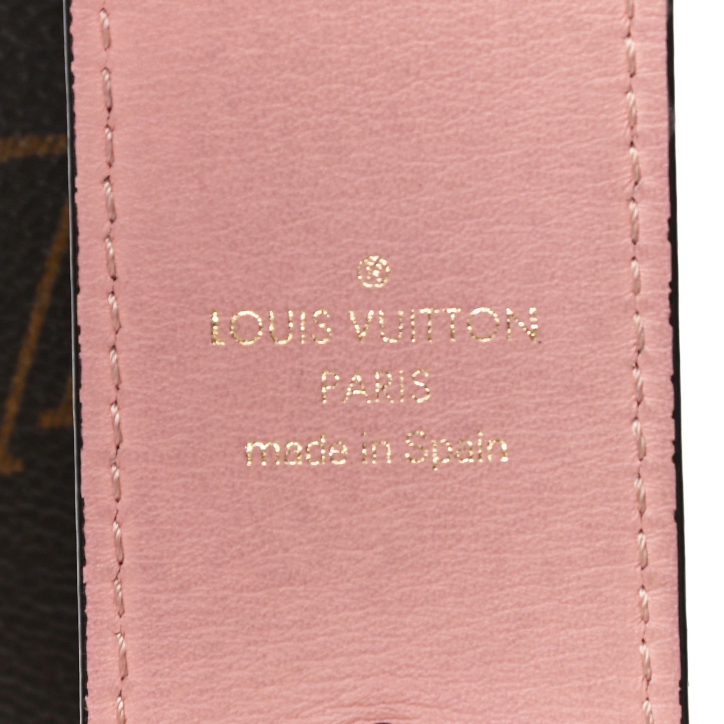 Monogram Bandouliere Shoulder Strap Rose Poudre