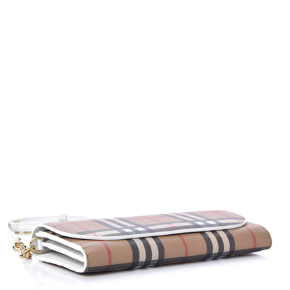 Burberry Vintage Check Henley Wallet On Chain Chalk White 4 of 10