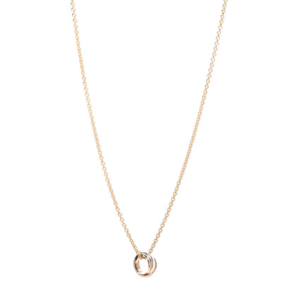 Cartier 18K Pink Yellow White Gold Baby Trinity Pendant Necklace 1 of 4
