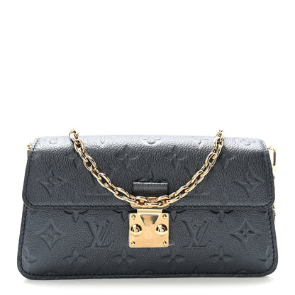 Louis Vuitton Metallic Empreinte Metis Wallet On Chain Navy Nacre 1 of 10