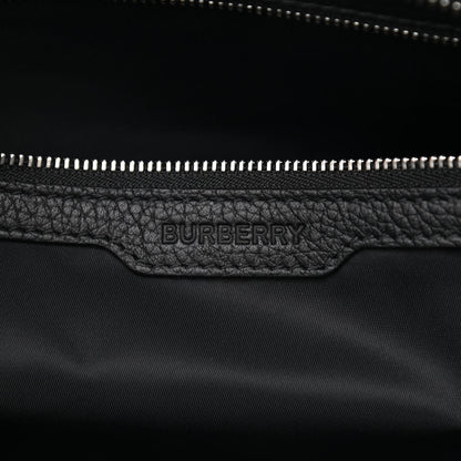 Burberry Calfskin Logo Embossed Medium Ardwell Tote Black 6 of 11