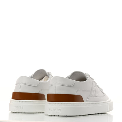 Hermes Calfskin Deep Sneakers 37 White Naturel 4 of 10