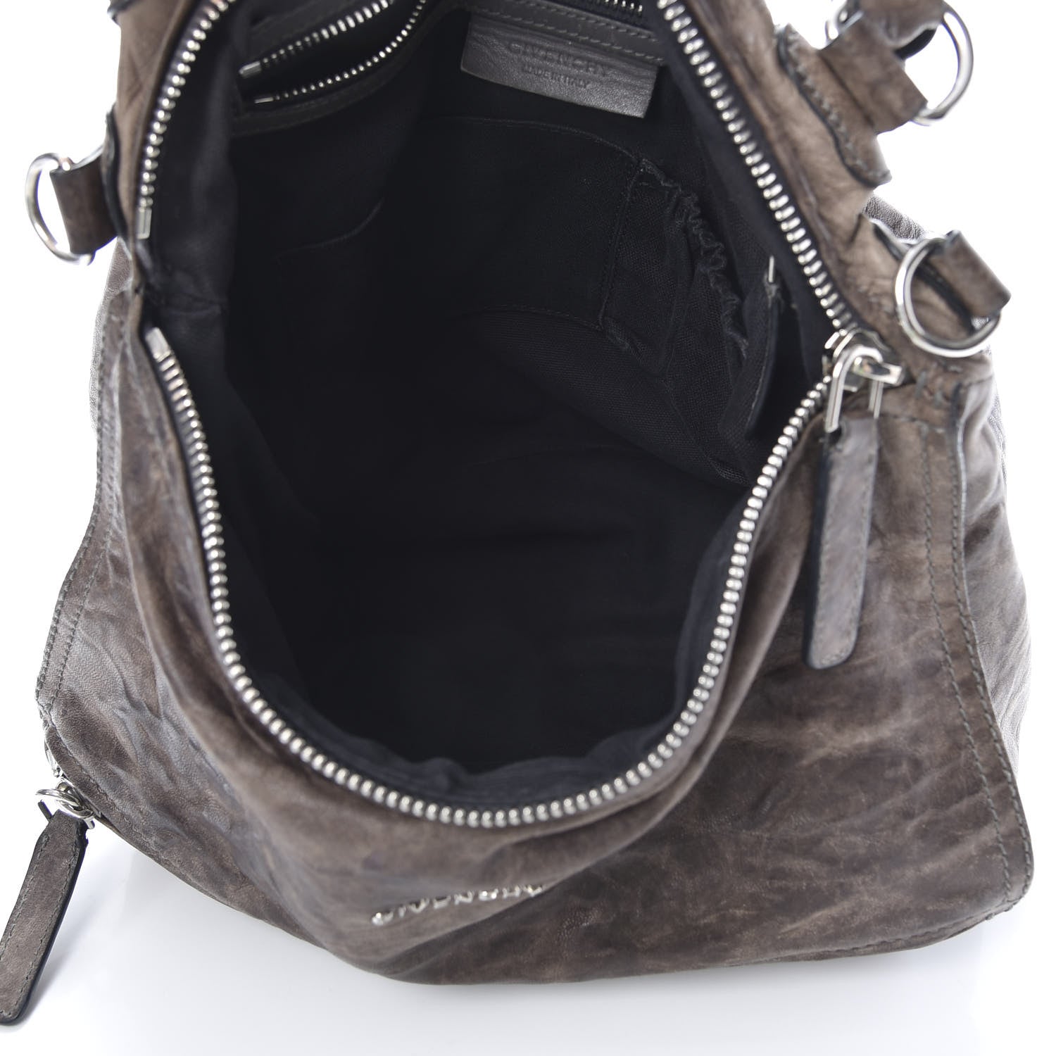 Givenchy Tumbled Sheepskin Medium Pandora Charcoal 5 of 14