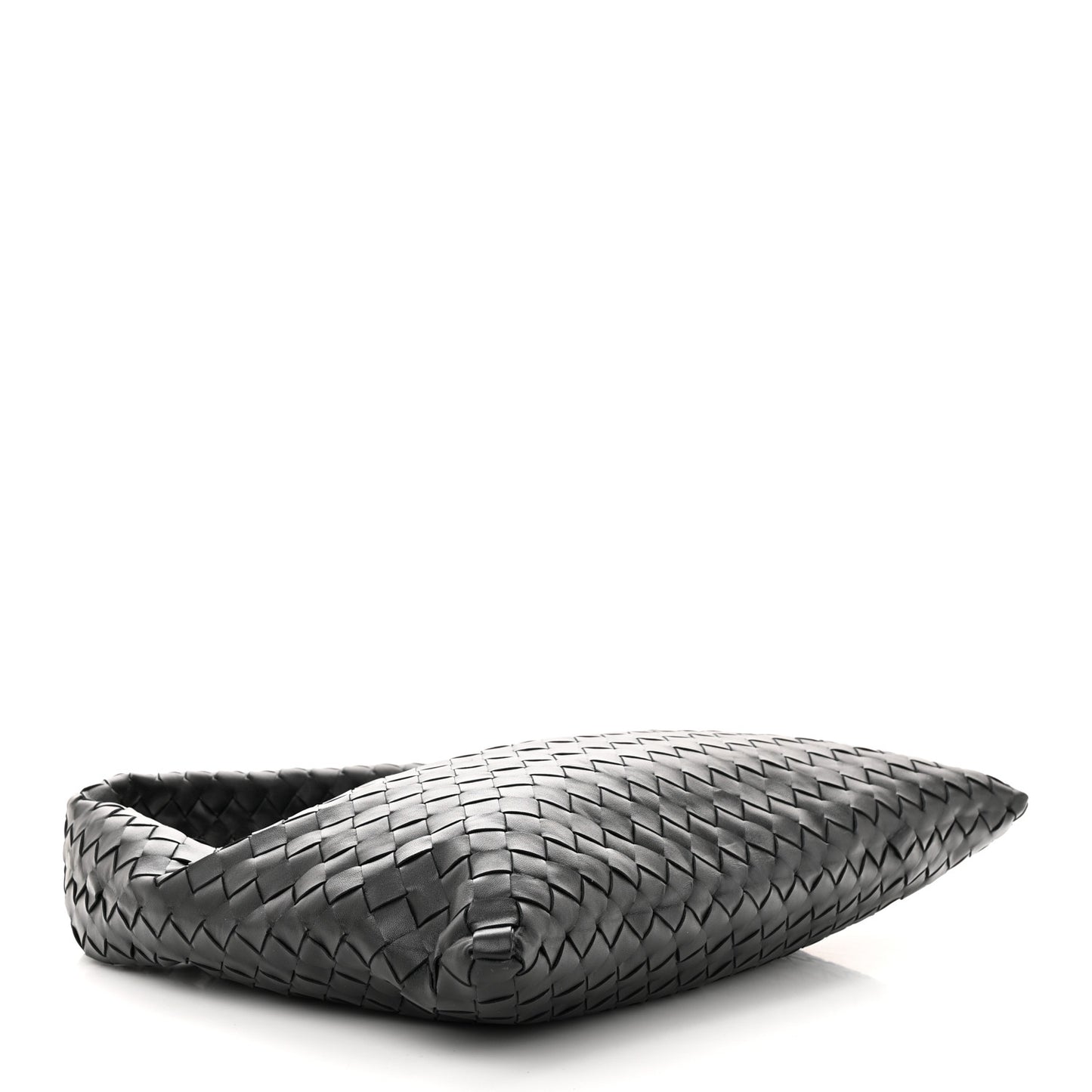 Calfskin Intrecciato Small Hop Black