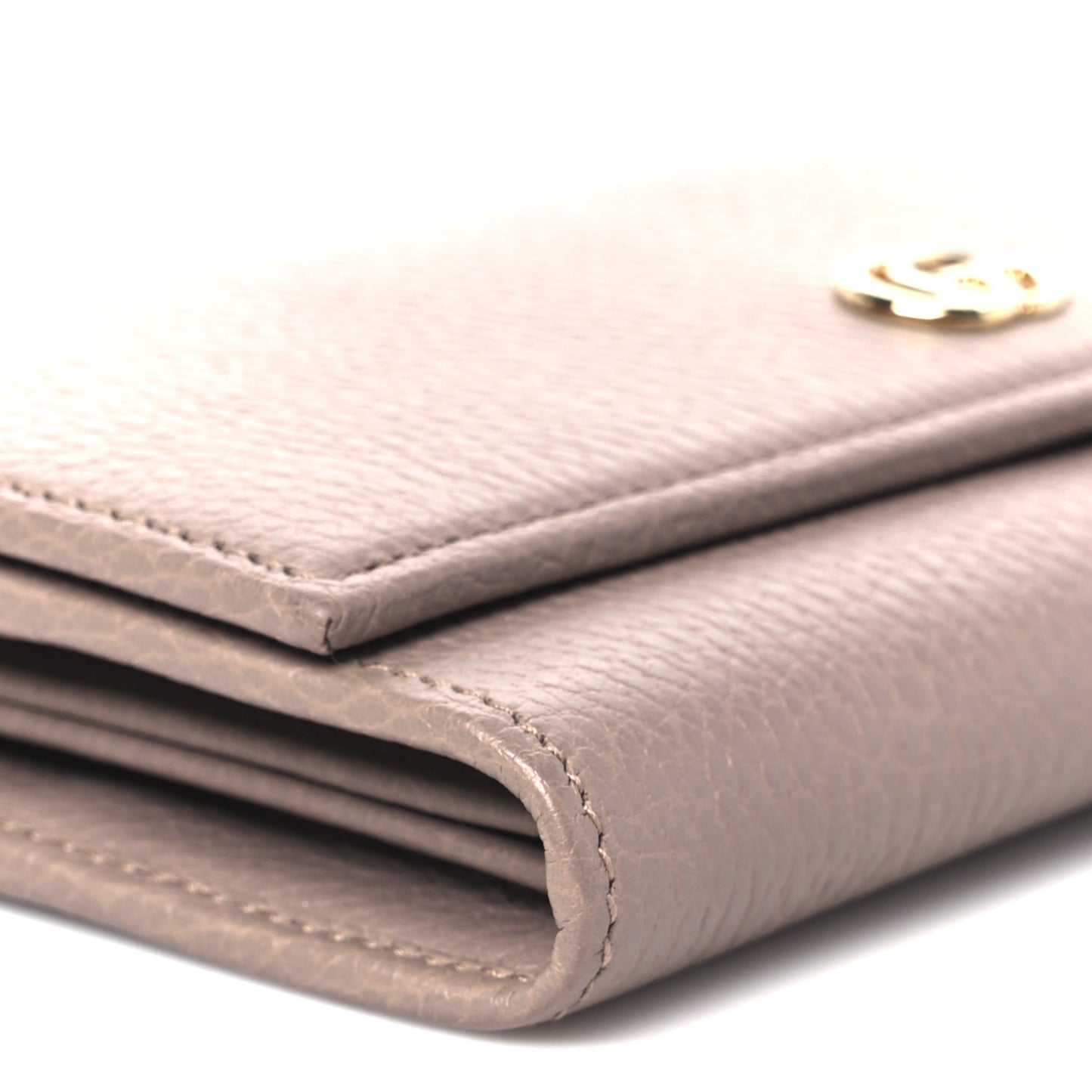 Dollar Calfskin Petite GG Marmont Wallet Chain Bag Porcelain Rose