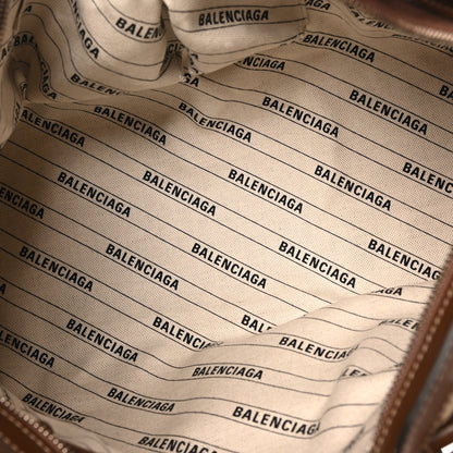 Balenciaga X GUCCI GG Monogram Azalea Calfskin Neo Classic Silver Hardware Medium City Beige Ebony Brown Sugar 6 of 11