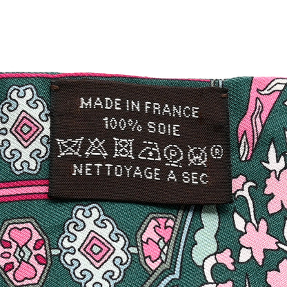 Hermes Silk Tapis Persans Twilly Lagon Vert Rose 4 of 5