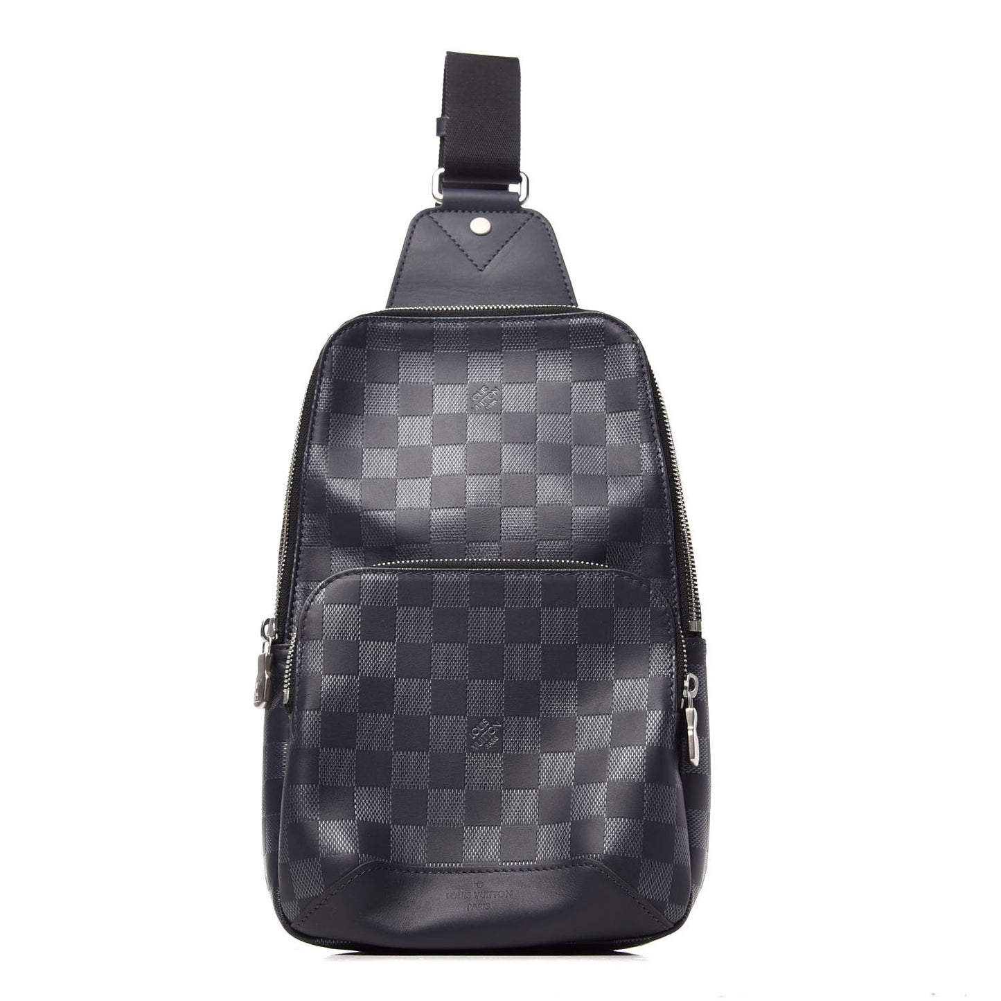Damier Infini Avenue Sling Bag Astral Silver