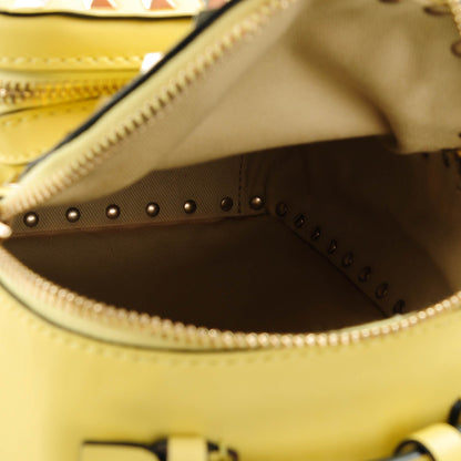 Valentino Garavani Calfskin Mini Rockstud Backpack Light Yellow 5 of 7