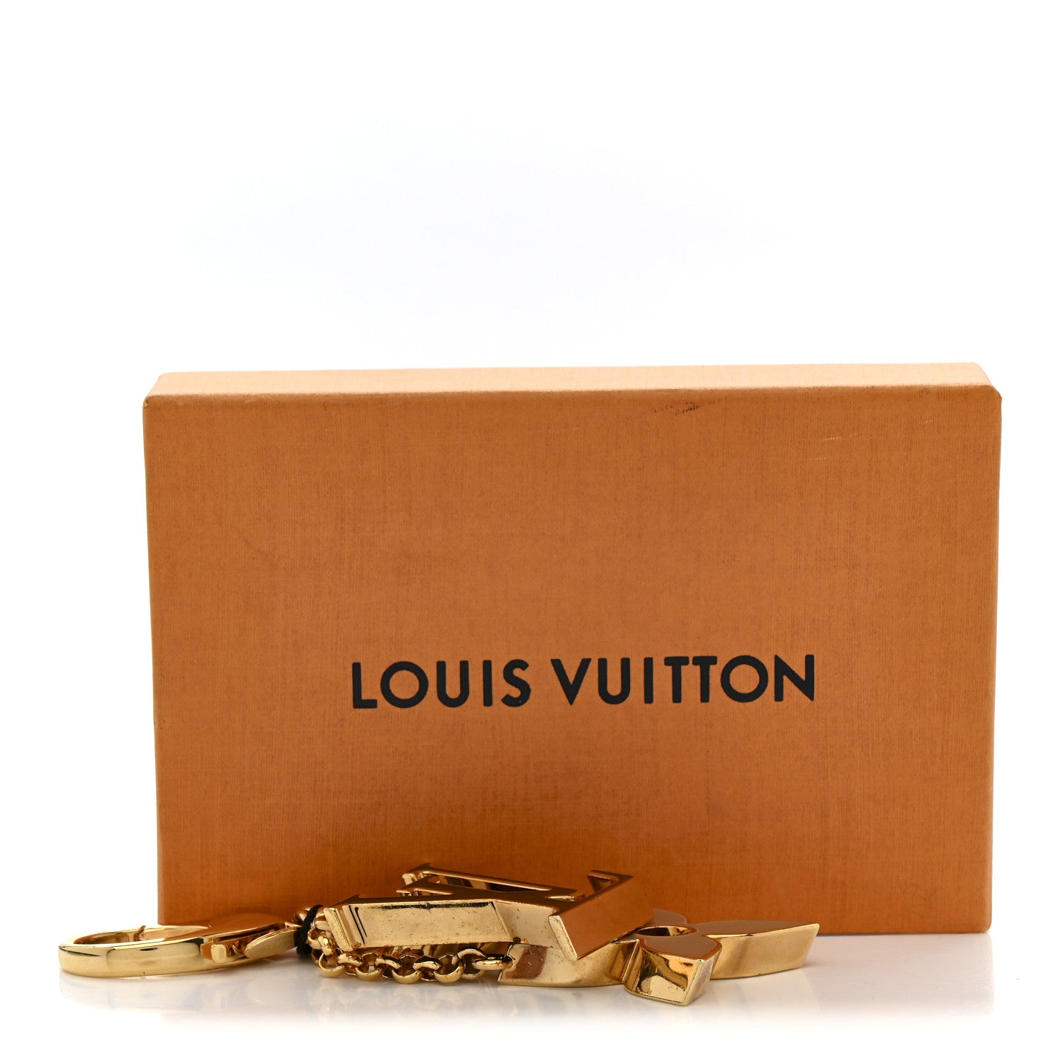 Louis Vuitton Metal Enamel Fleur De Monogram Bag Charm Dore 5 of 5