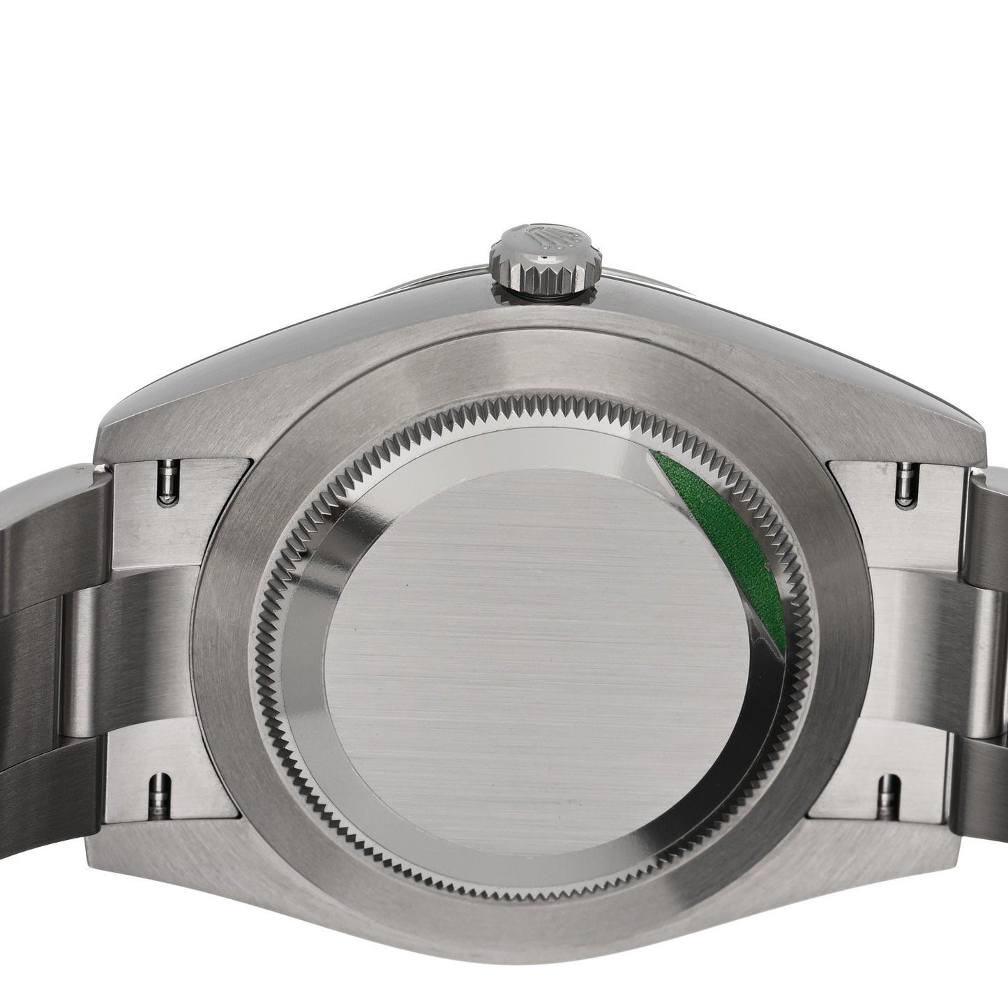 Stainless Steel 41mm Oyster Perpetual Watch Green 124300