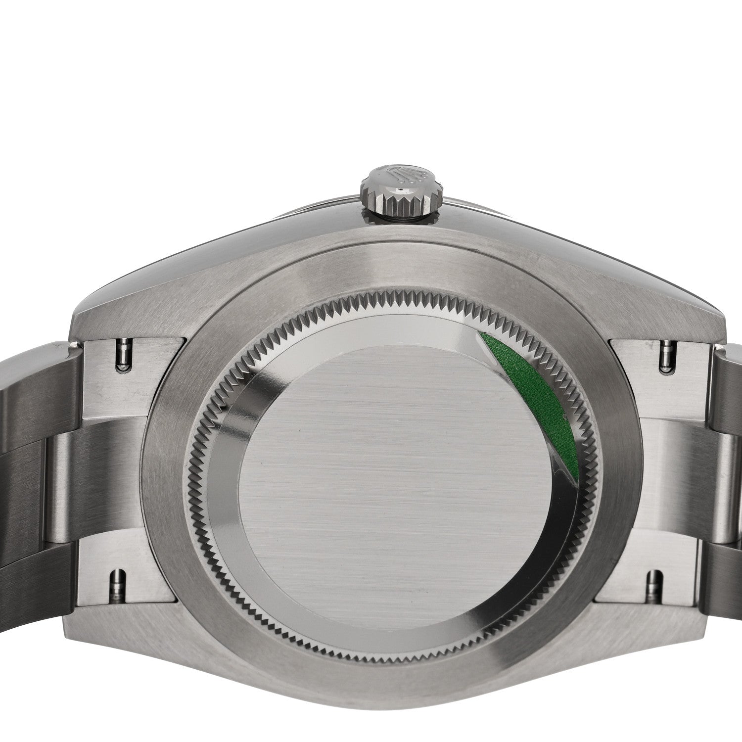 Rolex Stainless Steel 41mm Oyster Perpetual Watch Green 124300 4 of 5