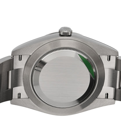 Rolex Stainless Steel 41mm Oyster Perpetual Watch Green 124300 4 of 5