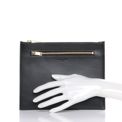 Saint Laurent Lambskin Zip Pouch Black 2 of 7