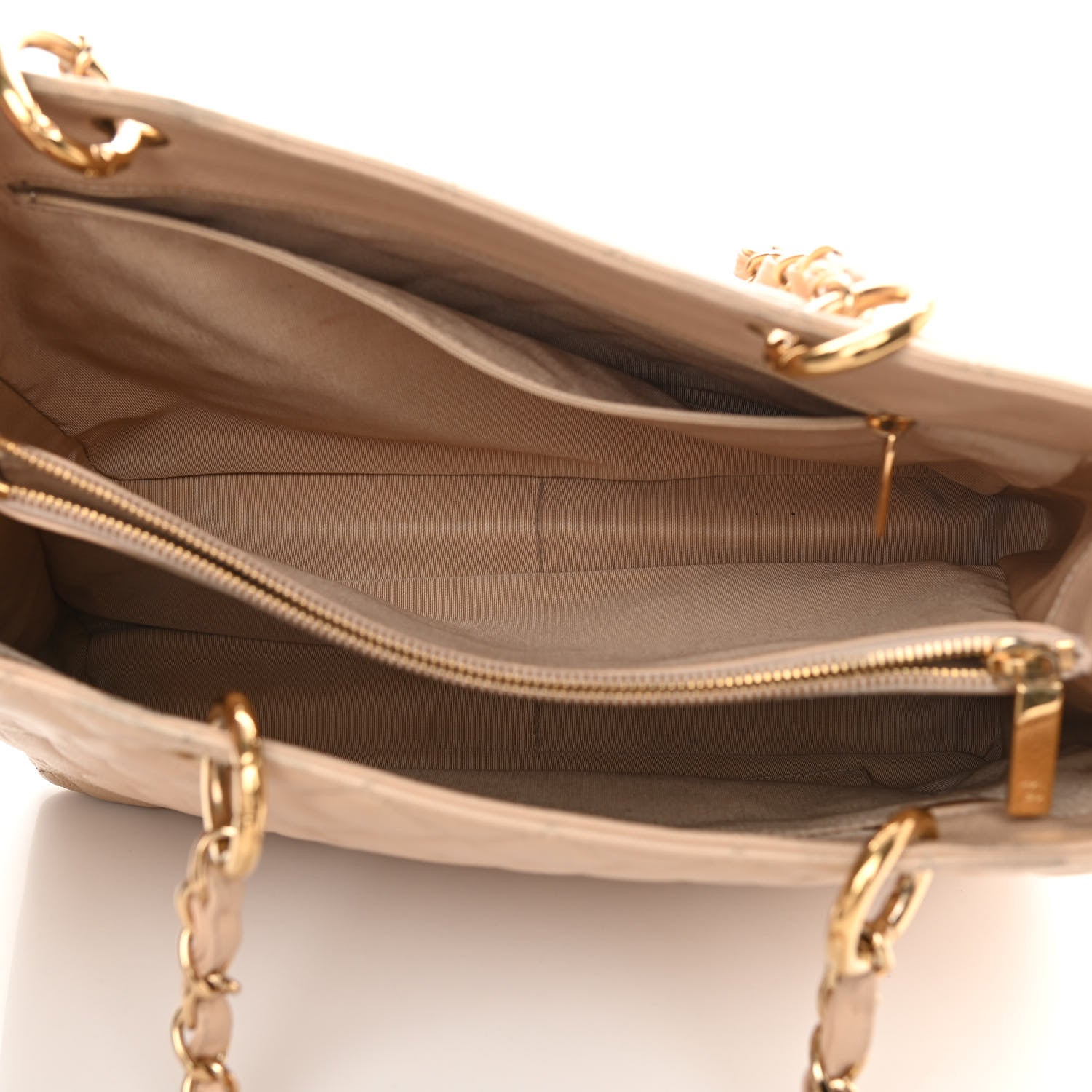 Chanel Caviar Quilted Grand Shopping Tote GST Beige 5 of 18