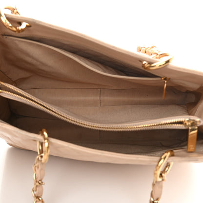 Chanel Caviar Quilted Grand Shopping Tote GST Beige 5 of 18