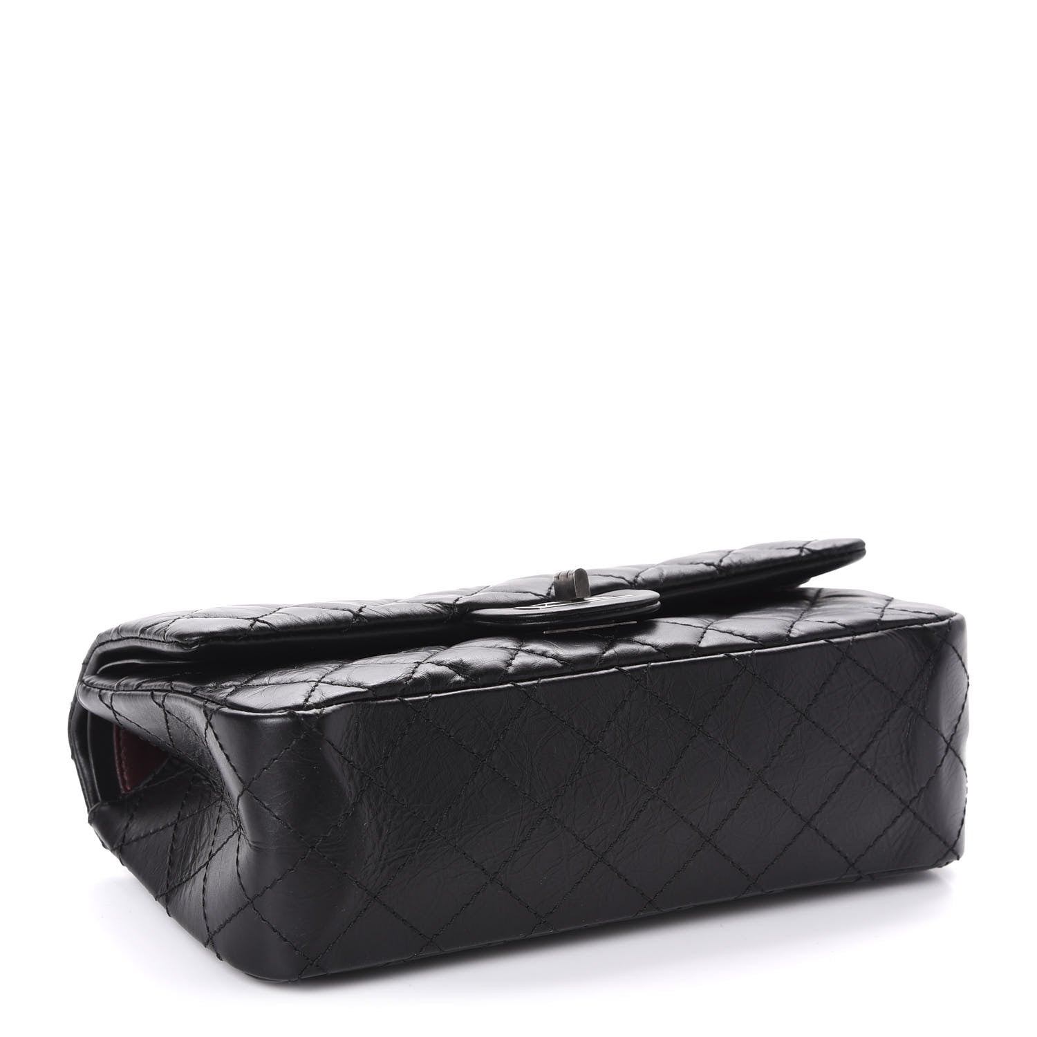 Chanel Aged Calfskin Quilted 2.55 Reissue 225 Flap Black 4 of 10