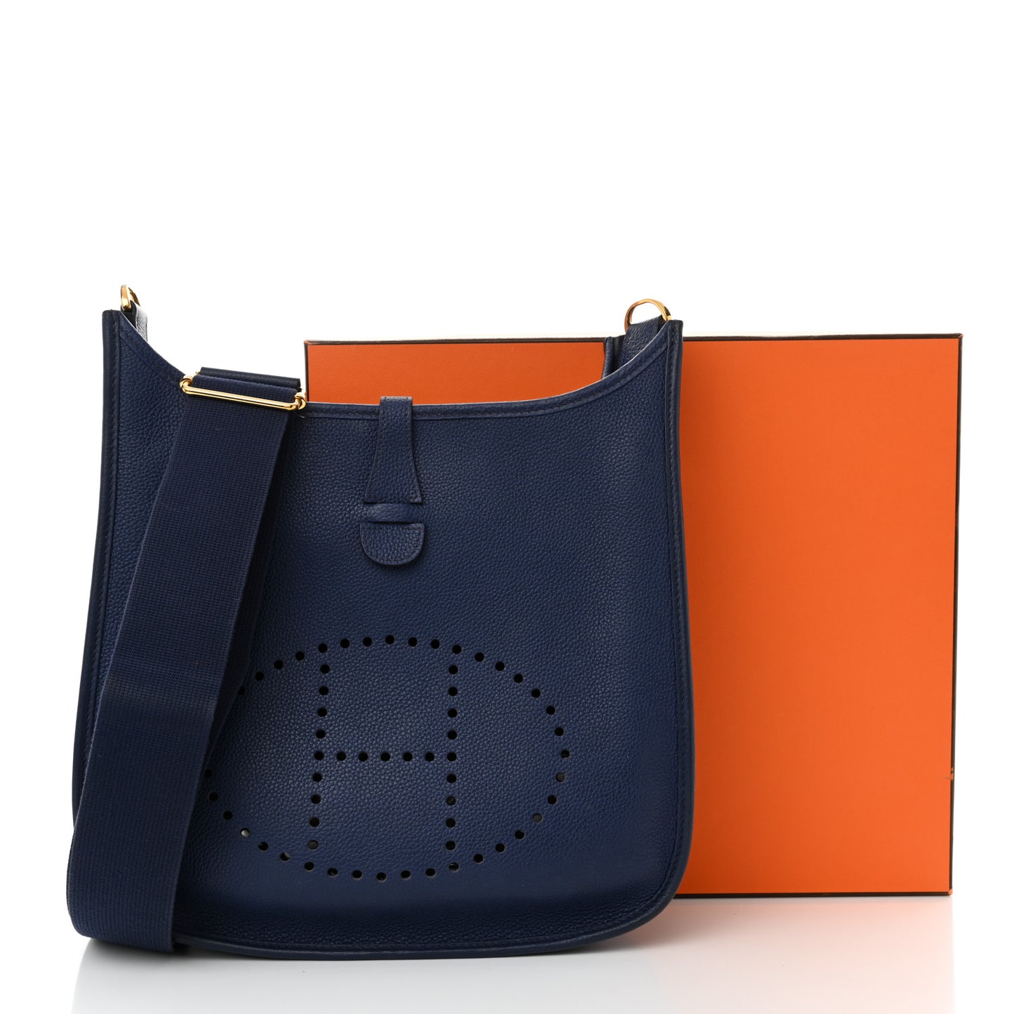 Taurillon Clemence EVELYNE III PM Bleu Encre