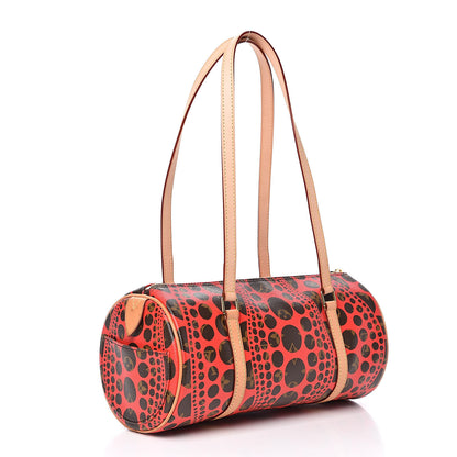 Louis Vuitton Monogram Kusama Pumpkin Dots Papillon 30 Red 3 of 12