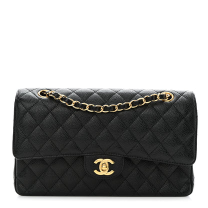Chanel Caviar Quilted Medium Double Flap Black 1 of 12