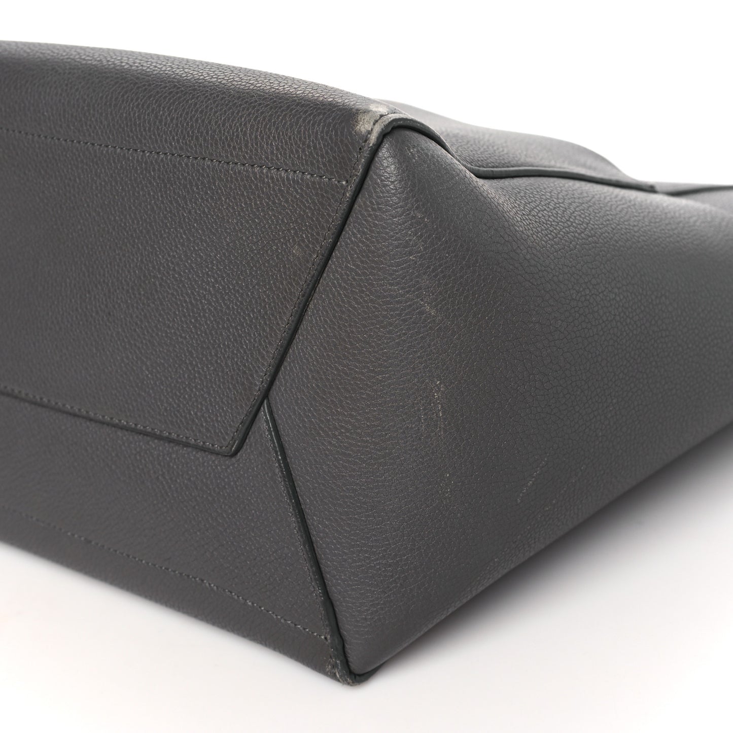 Soft Grained Calfskin Sangle Bucket Bag Taupe