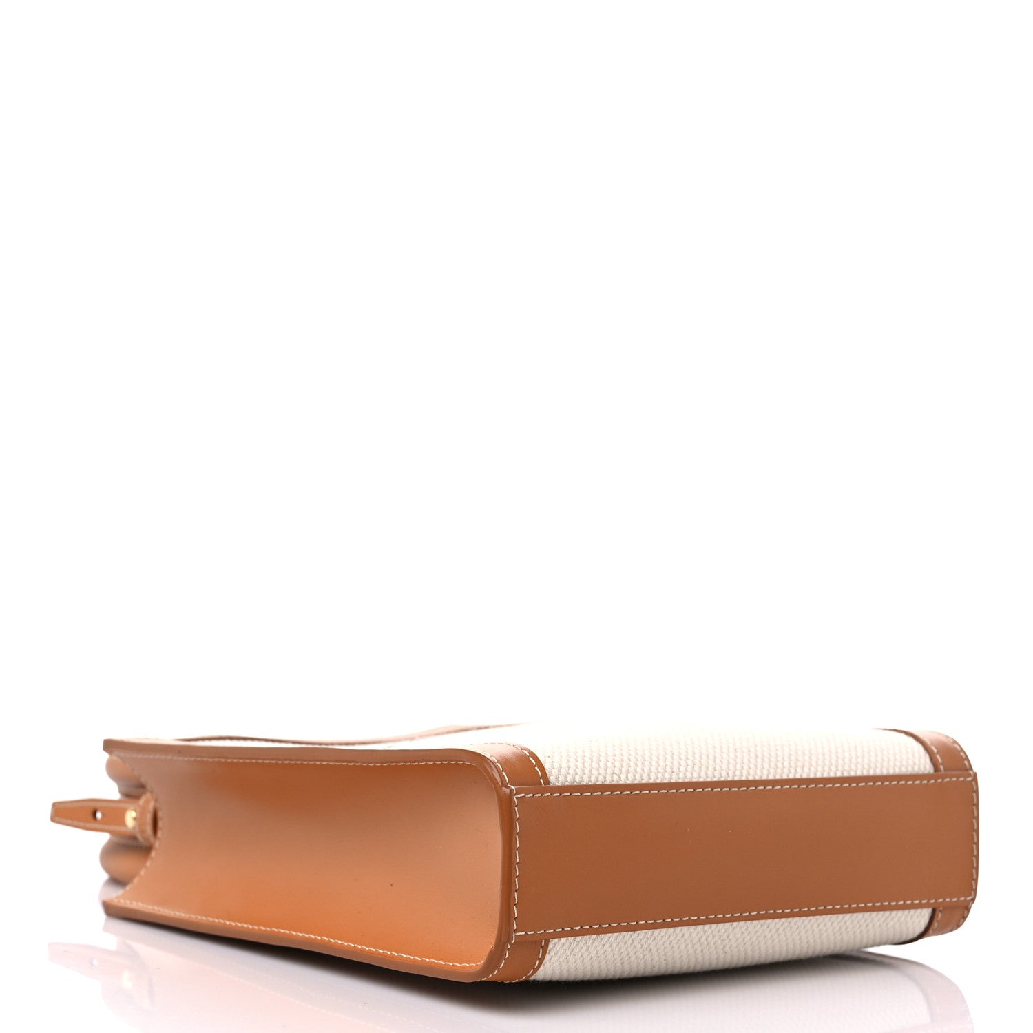 Celine Canvas Calfskin Mini Vertical Cabas Natural Tan 4 of 7